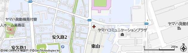 静岡県磐田市東山1周辺の地図