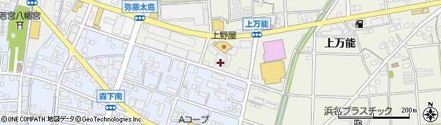 静岡県磐田市上万能294周辺の地図