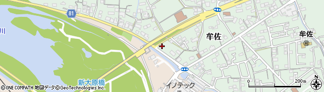 岡山県岡山市北区牟佐1512周辺の地図