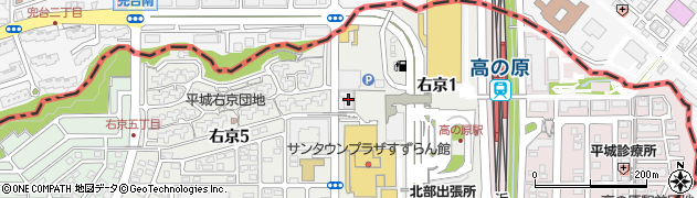京都銀行登美ヶ丘支店周辺の地図