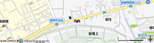 愛知県豊橋市藤並町井島周辺の地図