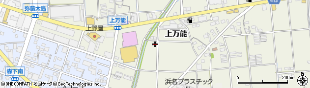 静岡県磐田市上万能213周辺の地図