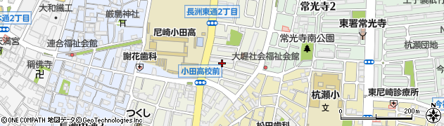 長洲東通公園周辺の地図