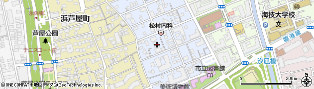 兵庫県芦屋市伊勢町7周辺の地図