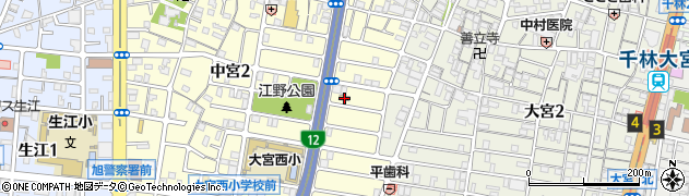 大阪市立　大宮第１保育所周辺の地図