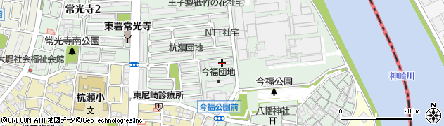 [葬儀場]杭瀬団地集会所周辺の地図