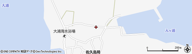 愛知県西尾市一色町佐久島（入ケ浦）周辺の地図