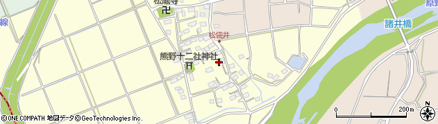 静岡県袋井市松袋井64周辺の地図