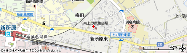 静岡県湖西市新所原東周辺の地図