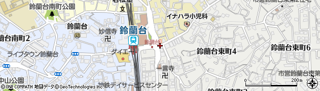 鈴蘭台駅前周辺の地図