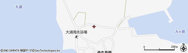 愛知県西尾市一色町佐久島（前田）周辺の地図