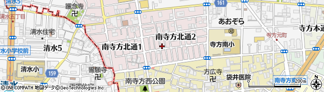 大阪府守口市南寺方北通2丁目周辺の地図