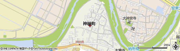 三重県津市神納町周辺の地図