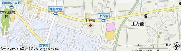 静岡県磐田市上万能293周辺の地図