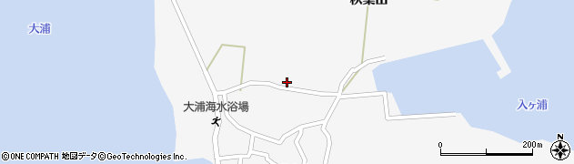 愛知県西尾市一色町佐久島（足亀）周辺の地図