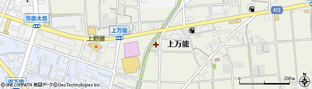 静岡県磐田市上万能211周辺の地図