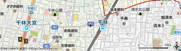 千林駅前整骨院周辺の地図