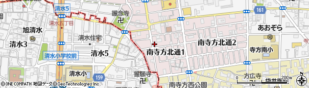 大阪府守口市南寺方北通1丁目周辺の地図
