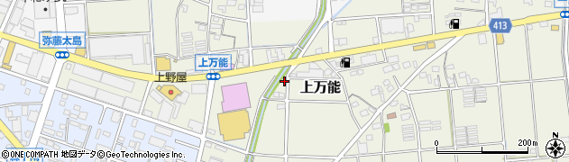 静岡県磐田市上万能211-1周辺の地図