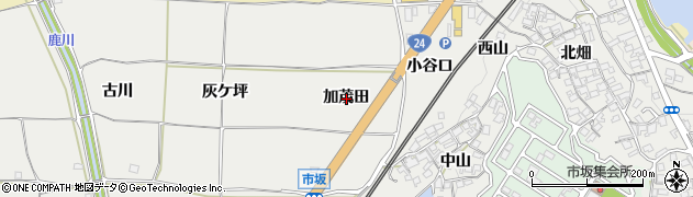 京都府木津川市市坂加茂田周辺の地図