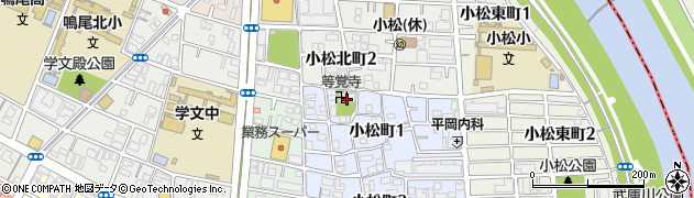 等覚寺会館周辺の地図