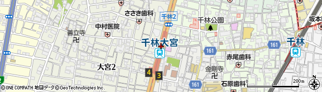 千林大宮駅周辺の地図