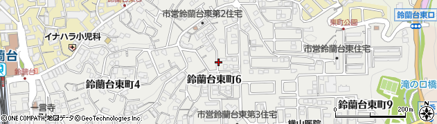 兵庫県神戸市北区鈴蘭台東町周辺の地図