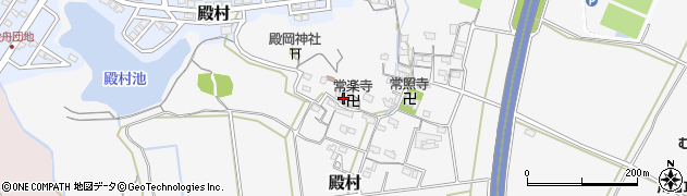 三重県津市殿村周辺の地図