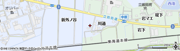 愛知県豊橋市雲谷町新外ノ谷130周辺の地図