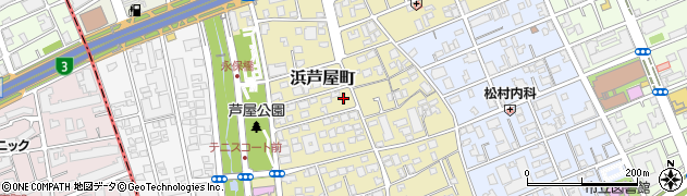 兵庫県芦屋市浜芦屋町周辺の地図
