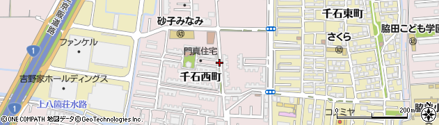 大阪府門真市千石西町周辺の地図