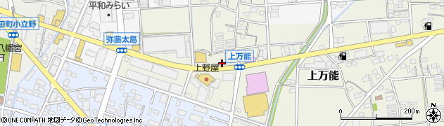 静岡県磐田市上万能494周辺の地図
