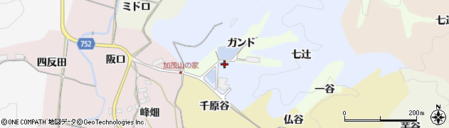 京都府木津川市加茂町尻枝（七辻）周辺の地図