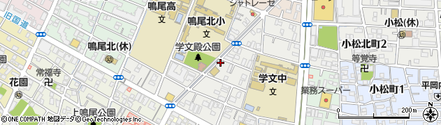 兵庫県西宮市学文殿町周辺の地図