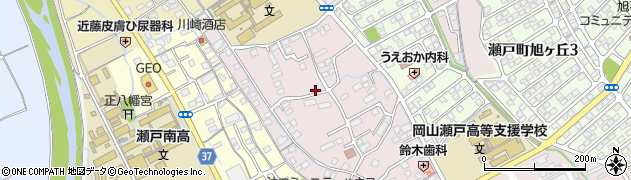 岡山県岡山市東区瀬戸町江尻1194周辺の地図