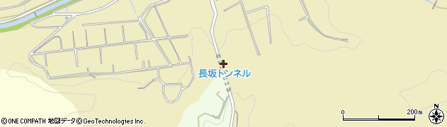 長坂峠周辺の地図