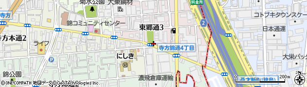 東郷通周辺の地図