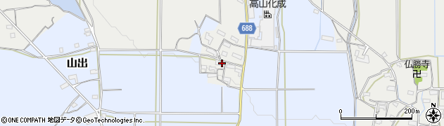 三重県伊賀市猪田1417周辺の地図