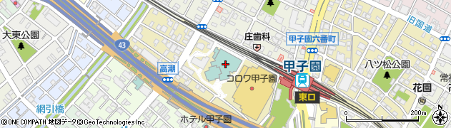 ホテルヒューイット甲子園七園周辺の地図