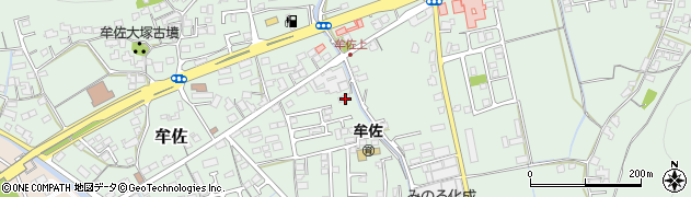 岡山県岡山市北区牟佐848周辺の地図