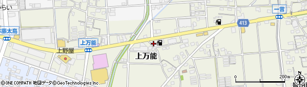 静岡県磐田市上万能140周辺の地図