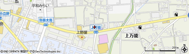 静岡県磐田市上万能489周辺の地図