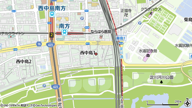 〒532-0011 大阪府大阪市淀川区西中島の地図