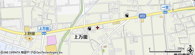 静岡県磐田市上万能151周辺の地図