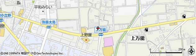 静岡県磐田市上万能491周辺の地図