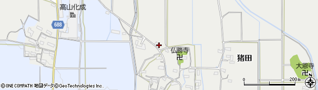 三重県伊賀市猪田2149周辺の地図