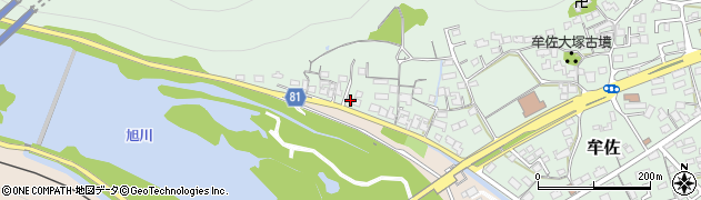 岡山県岡山市北区牟佐1597周辺の地図