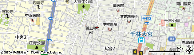 ＫＯＴＯＲＩＤＥＬＩ千林・大宮周辺の地図