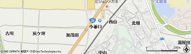 京都府木津川市市坂（小谷口）周辺の地図