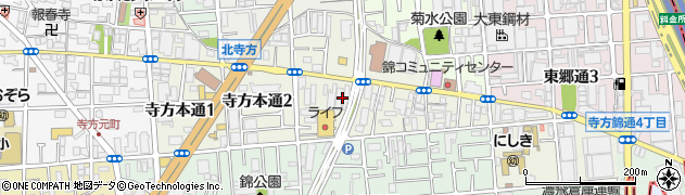 大阪府守口市寺方本通周辺の地図